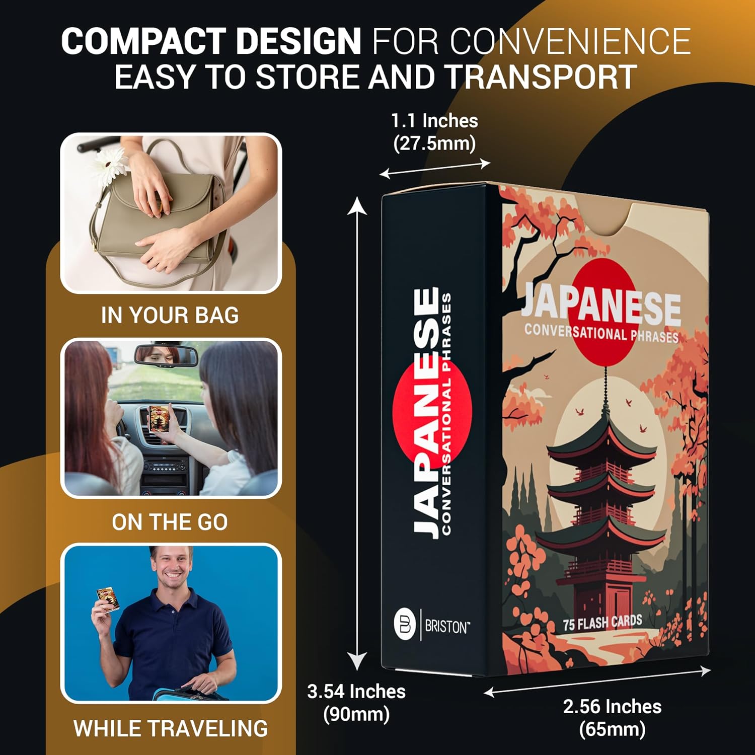 German Conversation Phrase Flash Cards - 75 Essential Phrases For Travel & Beginners With Audio Pronunciation Guide