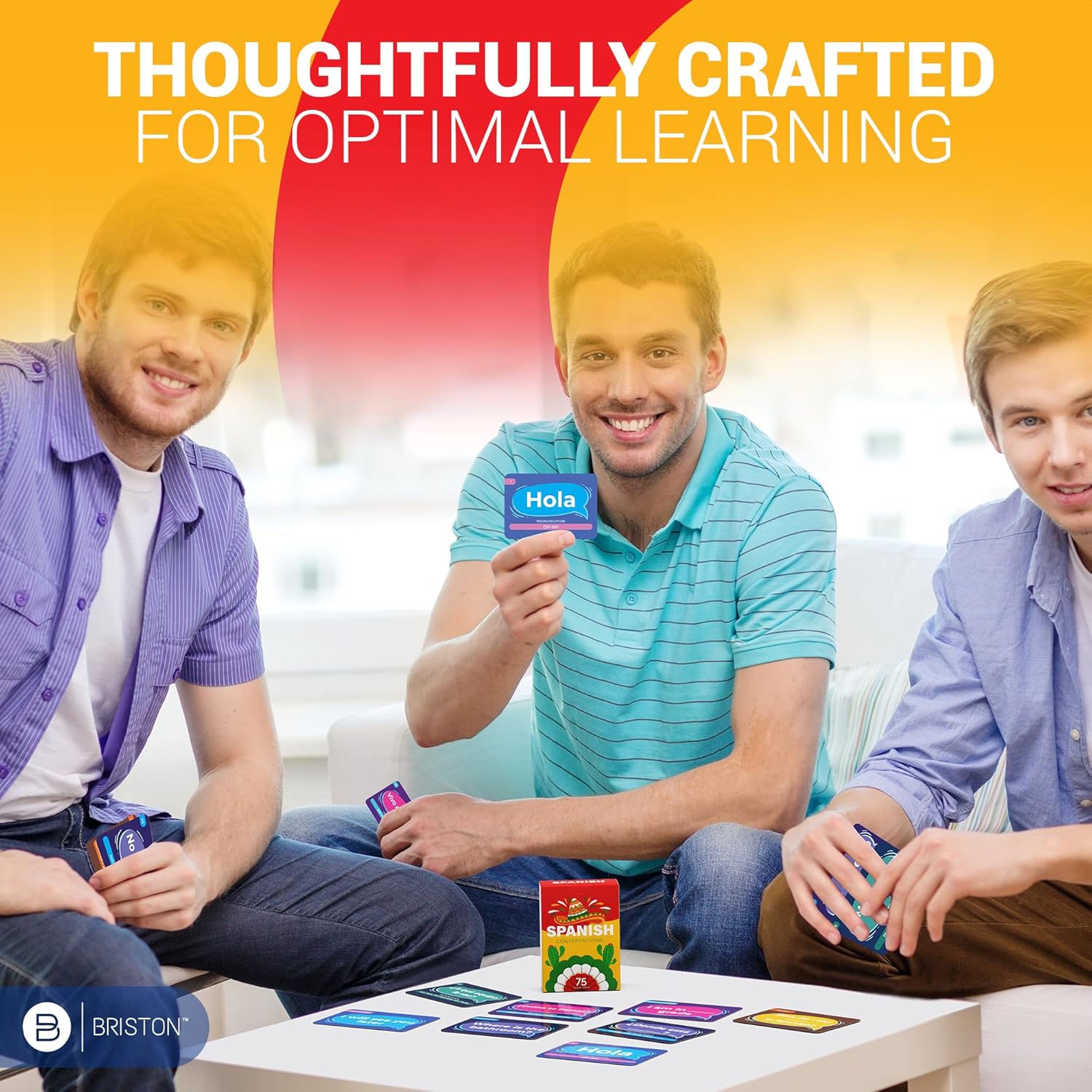 Spanish phrase flashcards for beginners – Essential conversational phrases for travel, study, and everyday use – Durable, compact, and engaging language learning tool.