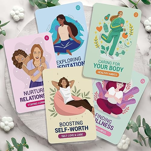 Self-Care for Anxiety – Mindfulness & Stress Relief Affirmation Cards for Emotional Wellness & Daily Motivation
